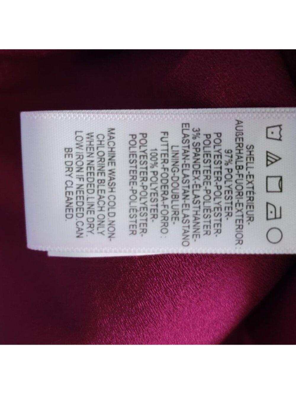 NEW Dress The Population Dress Tiffany Formal Elegant Dark Magenta Womens S - Picture 9 of 9